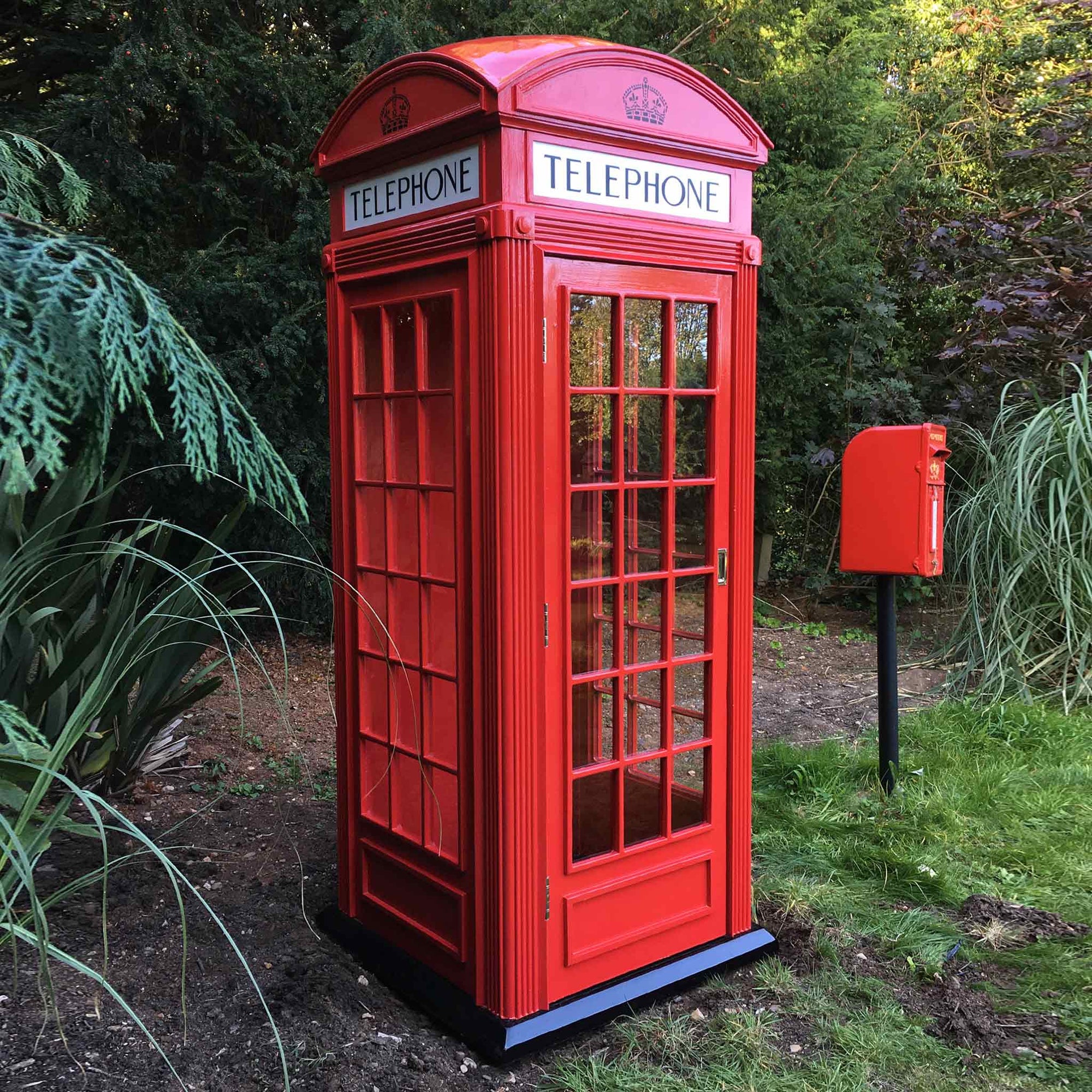 Full Side K2 Red Telephone Box | London Style Kiosk | For Sale Replica | Warden's Crafts & Creations